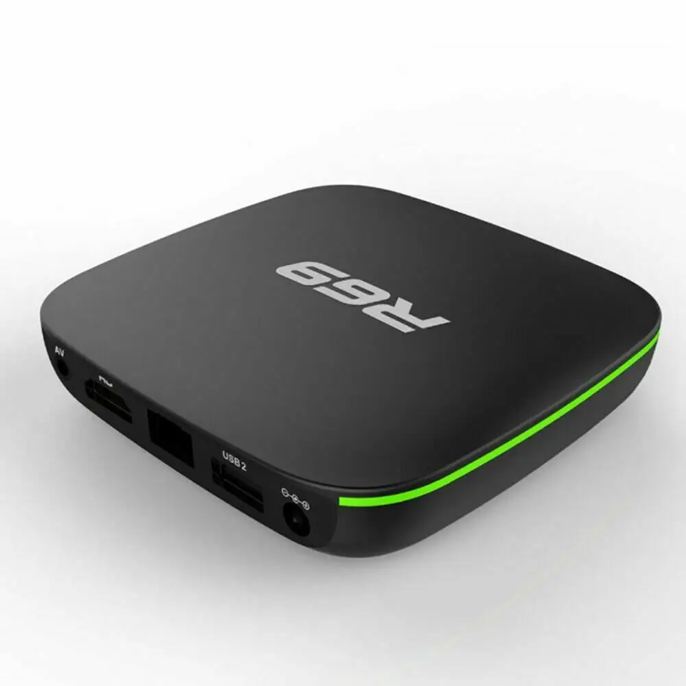 Великобритания Plug R69 Android 7,1 Smart tv Box 1+ 8G четырехъядерный HD 2,4 ГГц WiFi 4K медиаплеер 1080P HD Поддержка 3D фильма