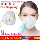 5 слоев KN95 маска с клапаном защиты FFP2 маски фильтрации рот крышка с защитой от пыли загрязнения FFP3 маска для лица
