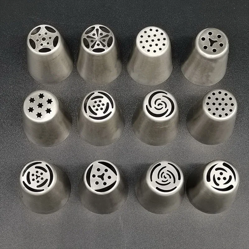 27 шт./компл. тюльпан глазури трубопроводов сопла из нержавеющей стали цветок крем