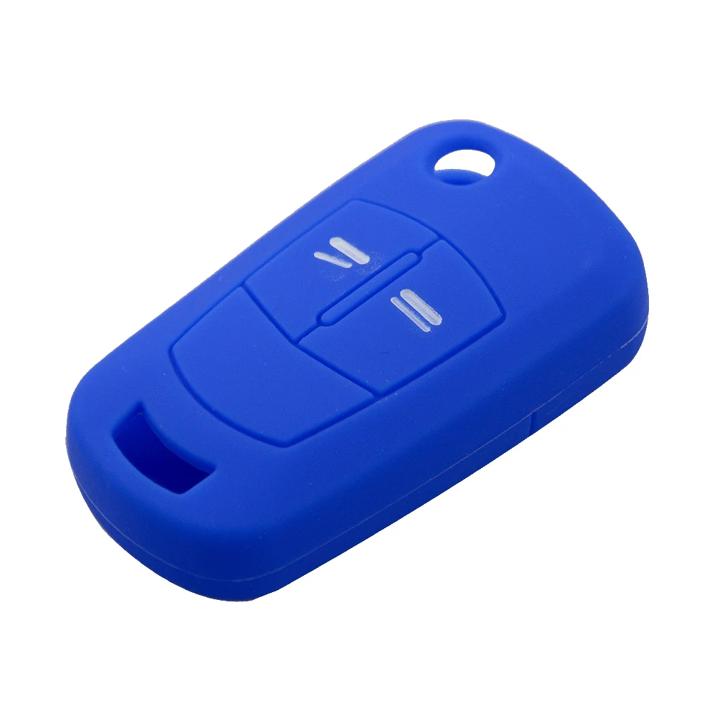 OkeyTech 2 кнопки Мягкий силиконовый чехол для дистанционного ключа автомобиля Opel