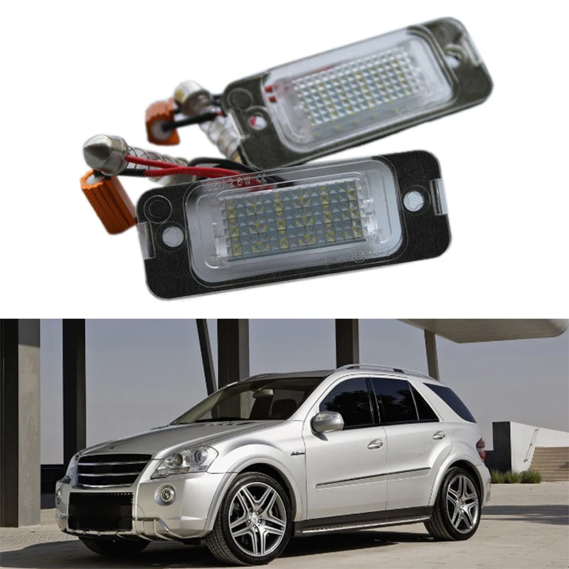 2X Car Led License Plate Light for Mercedes-Benz W163 W164 X164 ML GL | Автомобили и мотоциклы
