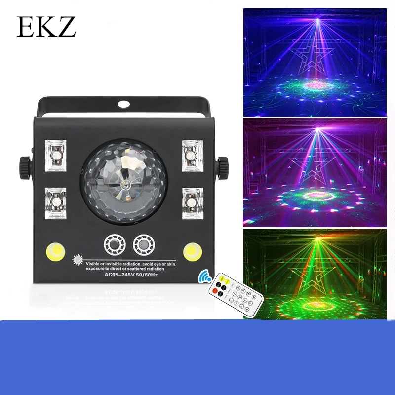 

LED Laser Strobe UV 4in1 DMX512 Stage Effect Lights Good For DJ light Disco Birthday Parties Wedding/Christmas Clubs And Bar