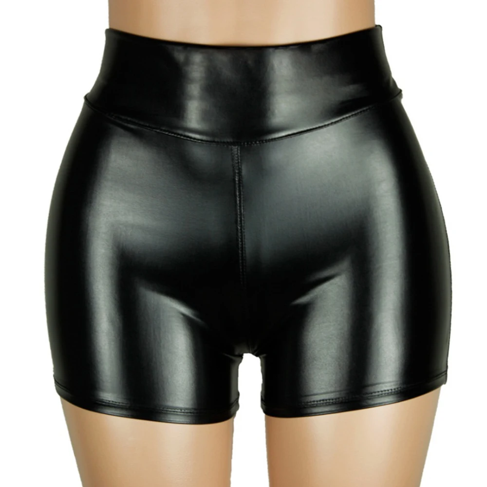 Женские шорты из искусственной кожи сексуальные женские короткие штаны