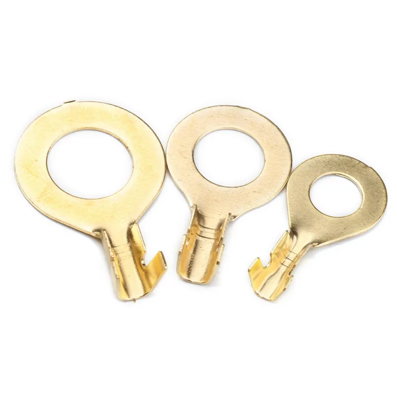 150PCS Car AccessoriesDJ431 Round Terminal Block Cold-Pressed Connector O-Type Tab Wiring Nose Copper Combination Set - купить по