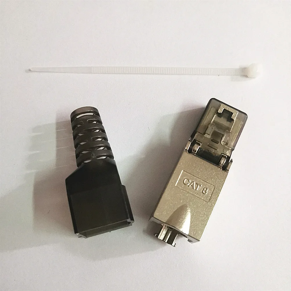 CAT8 Ethernet 8P8C Разъем сетевого кабеля 5G широкополосный RJ45 разъем не требует