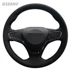Чехол рулевого колеса автомобиля для Chevrolet Malibu XL 2016 2017 Equinox 2017 2018 Buick Velite 5 черный сшитый вручную искусственная кожа