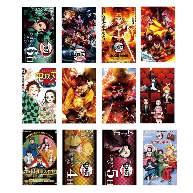 

30 pcs/set Anime Demon Slayer Film Infinite Train Mini Postcard Comic Tanjirou Nezuko Lomo Cards Photo Card Fans Gift Collection