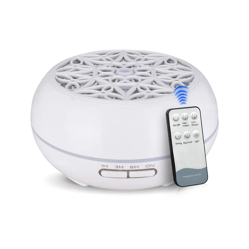 

KBAYBO 300ml wood grain air humidifier with remote control purifier household night light aromatherapy essential oil diffuser