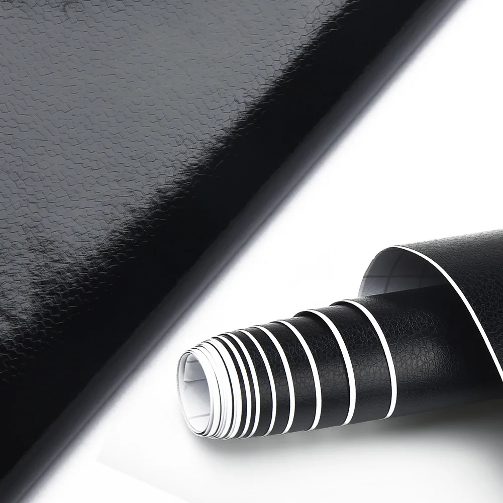 

Headliner Car film Faux Leather PVC Stickers Black Film Upholstery High Quality