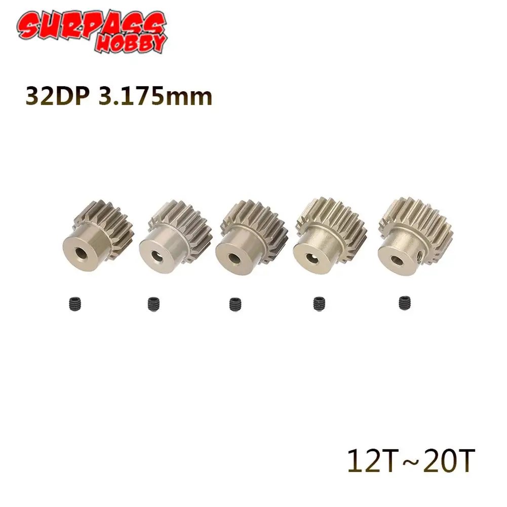 32DP 3 175 мм 12T 13T 14T 15T 16T 17T 18T 19T 20T Металлическая зубчатая шестерня Набор для 1/10 RC