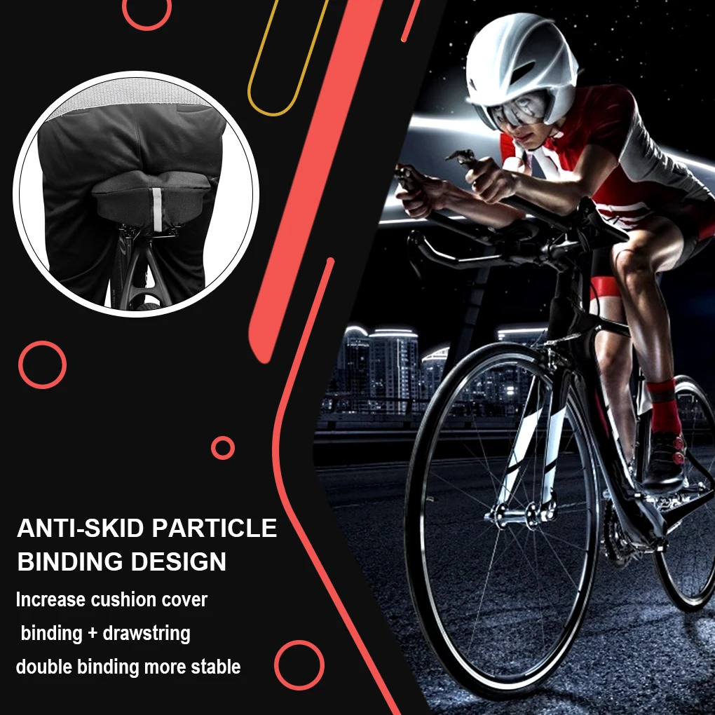 Bike Saddles Breathable Anti-slip Soft Bicycle Seat Security Cycling Riding Racing Scooter Cushion Part Accessory | Спорт и