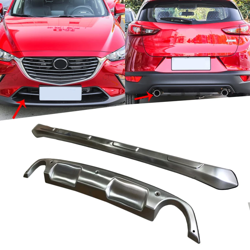 Защита переднего и заднего бампера из нержавеющей стали защитная накладка для