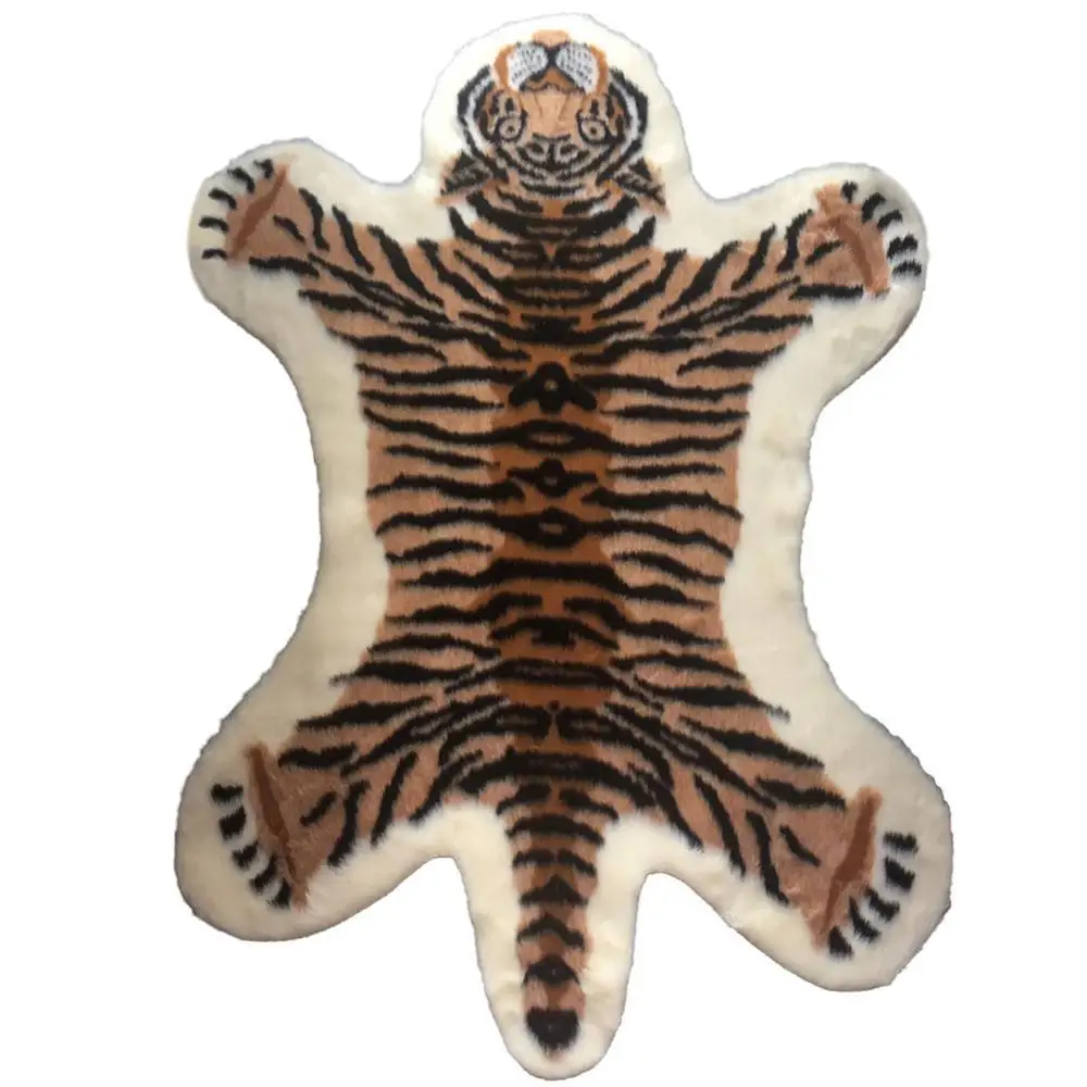 

Cow Tiger Print Rug Non-slip Carpet Bedroom Office Livingroom Floor Mat Cow Tiger Print Mat