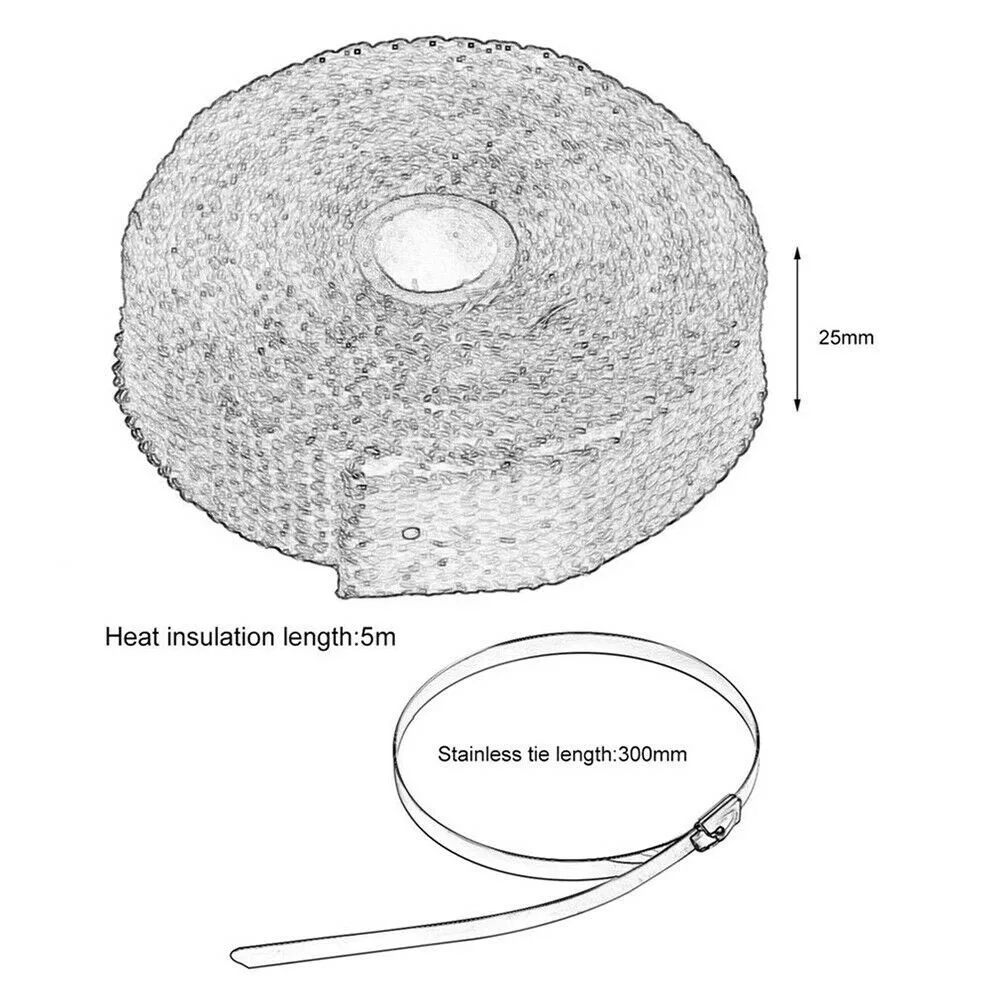 Высокое качество комплект из 5 предметов выпускные коллекторы Стекловолоконная
