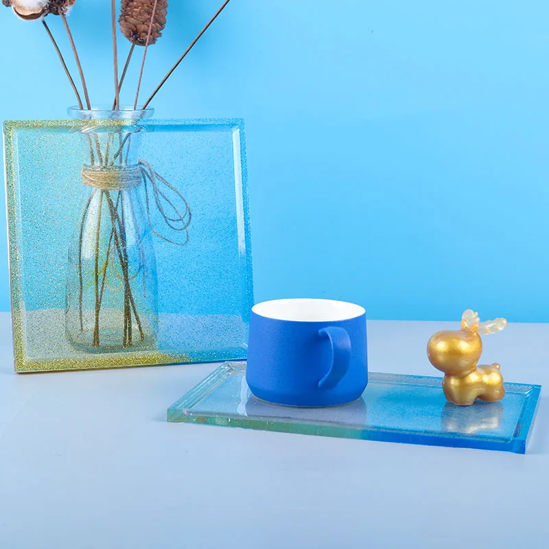 

Не такая длинная форма для эпоксидной смолы, квадратная зеркальная силиконовая форма, два стиля на выбор, товары для дома ручной работы