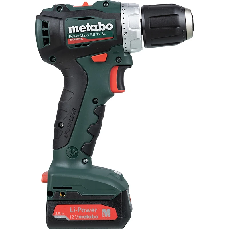 Дрель-шуруповерт METABO PowerMaxx BS 12 BL 2Ач с двумя аккумуляторами (601038500) | Инструменты