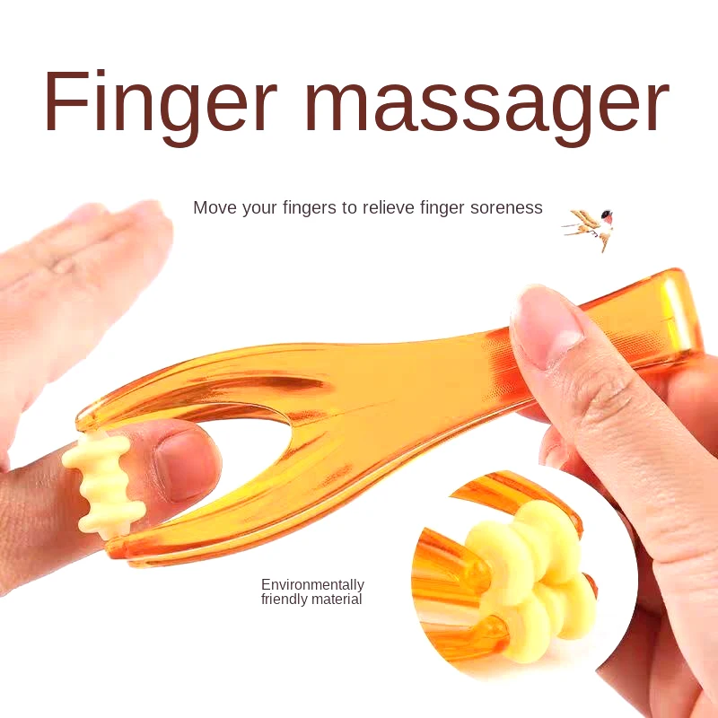 

New Arrival Hand Finger Massager Acupressure Dual Roller Joint Relaxing Beauty Plastic Massage Tool for Blood Circulation