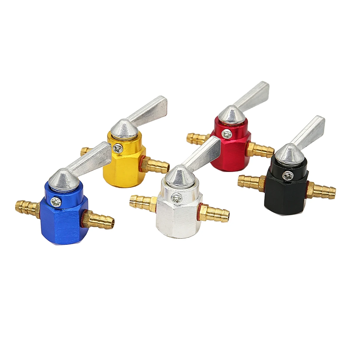 

1PCS Universal 6mm In-Line Aluminium Petrol / Fuel Tap Motorcycle On-OFF Petcock Fuel Switch Accessories