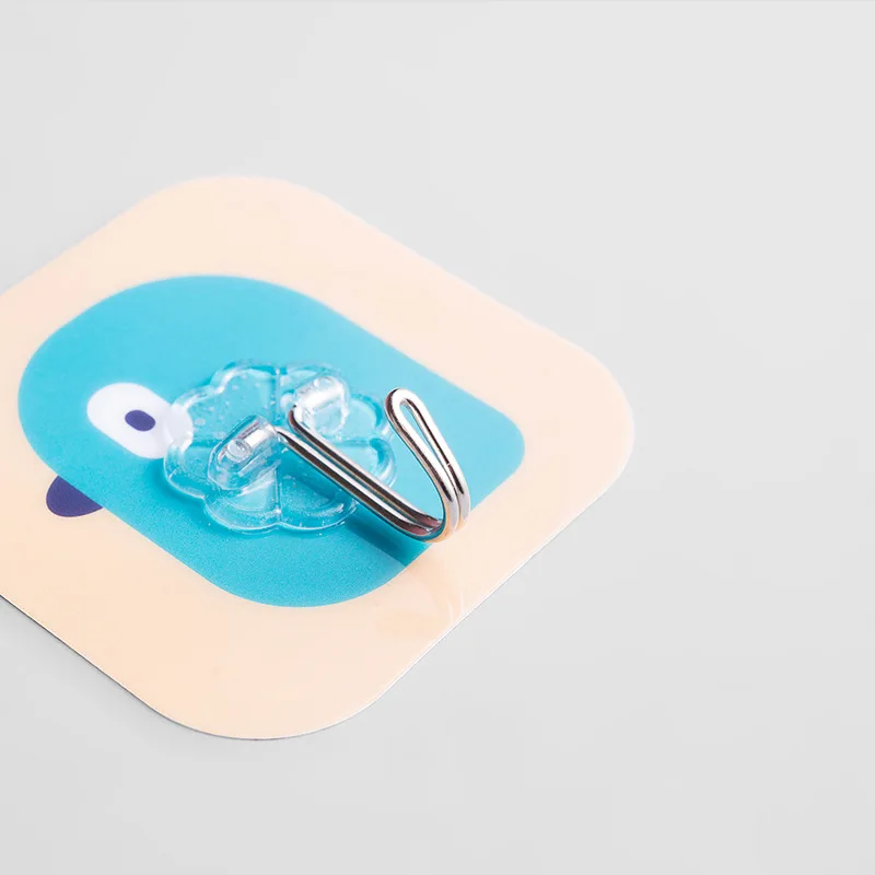 

Heavy Load Rack Stainless Steel Hook cintre cabide Hook Strong Transparent Suction Wall Sucker Hanger Waterproof Adhesive
