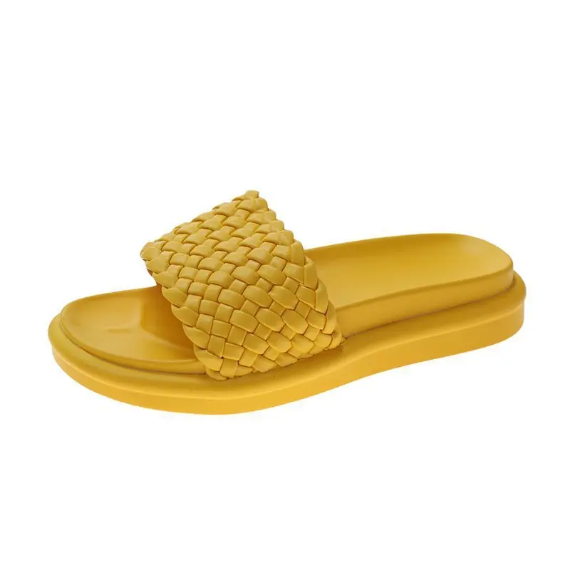 

Beach Shoes Slippers Casual Slides Slipers Women Platform Low Sabot Luxury 2021 Summer Hoof Heels Rome Rubber Basic Fabric PU