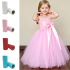 Рулон тюля для юбки пачки, органза белого и розового цвета, украшение для свадьвечерние, дня рождения, праздника, 15 см * 25 ярдов