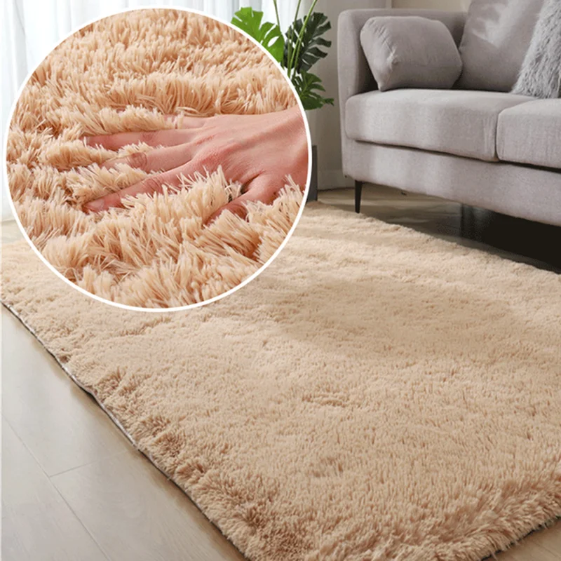 

New Color Luxury Velvet Carpet Living Room Bedroom Bedside Decorative Carpet Fluffy Washable Carpet