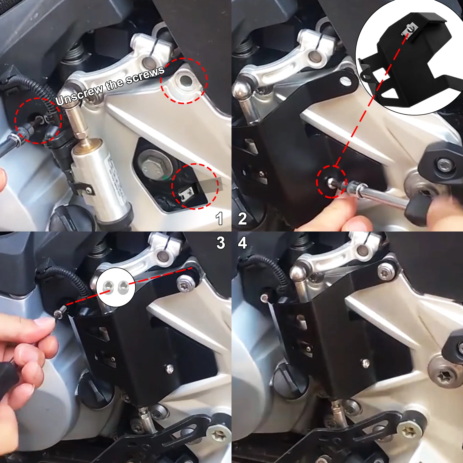 

Motorcycle For BMW F 750 GS F 850 GS Adv F750GS F850GS ADV Gear Shift Lever Rear Brake Master Cylinder Protective Guard cover