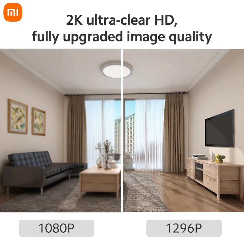Xiaomi Mi Smart 360 ° камера 2K Ultra HD 2340x1296 пикселей монитор безопасности для home APP AI