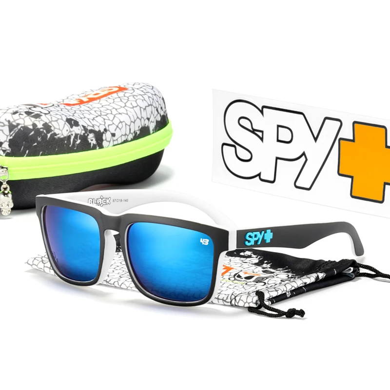 

HELM Polarized Sunglasses Men Classic Square Unisex Sun Glasses Ken Block With Original Box Happy 43 Lense