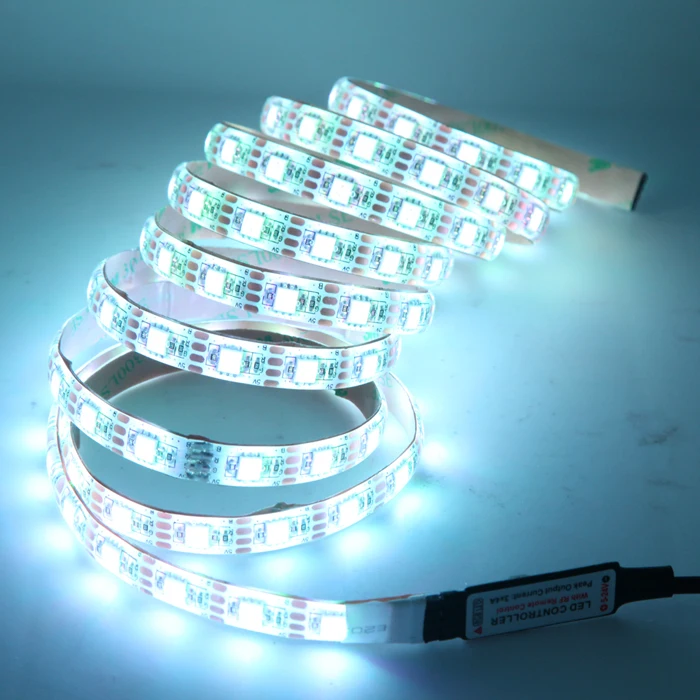 Светодиодный ремень USB зарядное устройство 5V цветная вспышка RGB цвет ТВ фон компьютерный стол пульт дистанционного управления лампа ремень