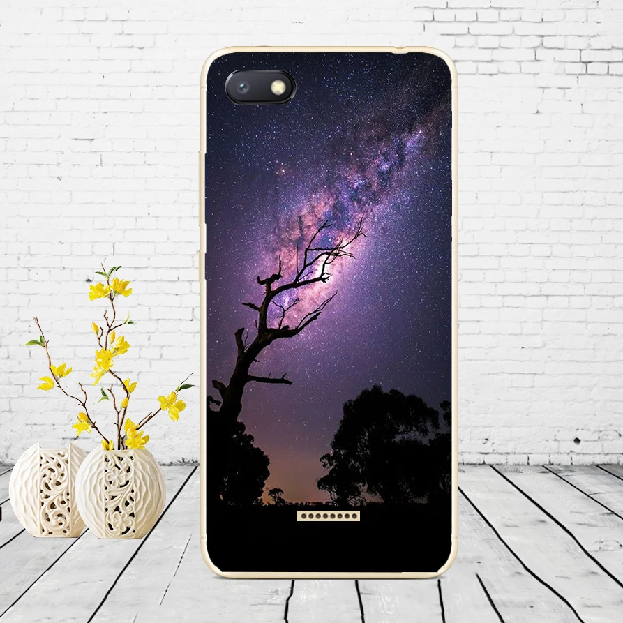 D48 Силиконовый чехол для xiaomi redmi 6a защитный чехол Мягкий ТПУ чехол для телефона Чехлы для xiaomi redmi 6A чехол бампер 6a Coque - Color: D48