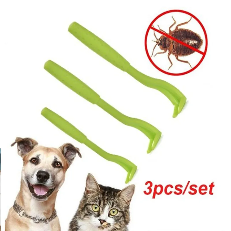 Прямая поставка 2/3 шт. удалитель питомцев блох крючок вшей пластиковая