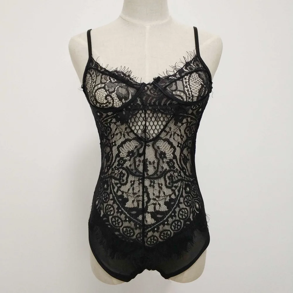 

Woman Bodysuit Fashion Sexy Lace Lingerie Backless Jumpsuit Hollow out Underwear womens lingerie sexy underwear women erotic
