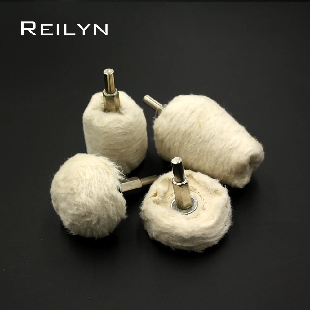 Конических фрез 6 мм 40 100 пушистая ткань полировочное колесо ткани Полирующий