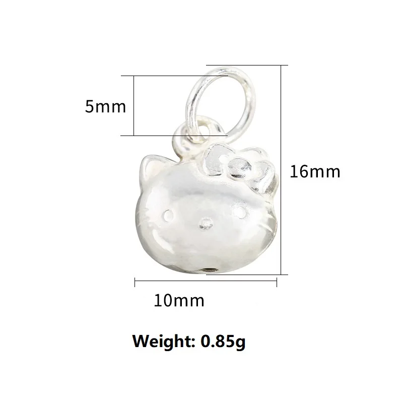 Подвеска кошка из серебра 925 пробы в виде Хеллоуина для женщин модные ювелирные