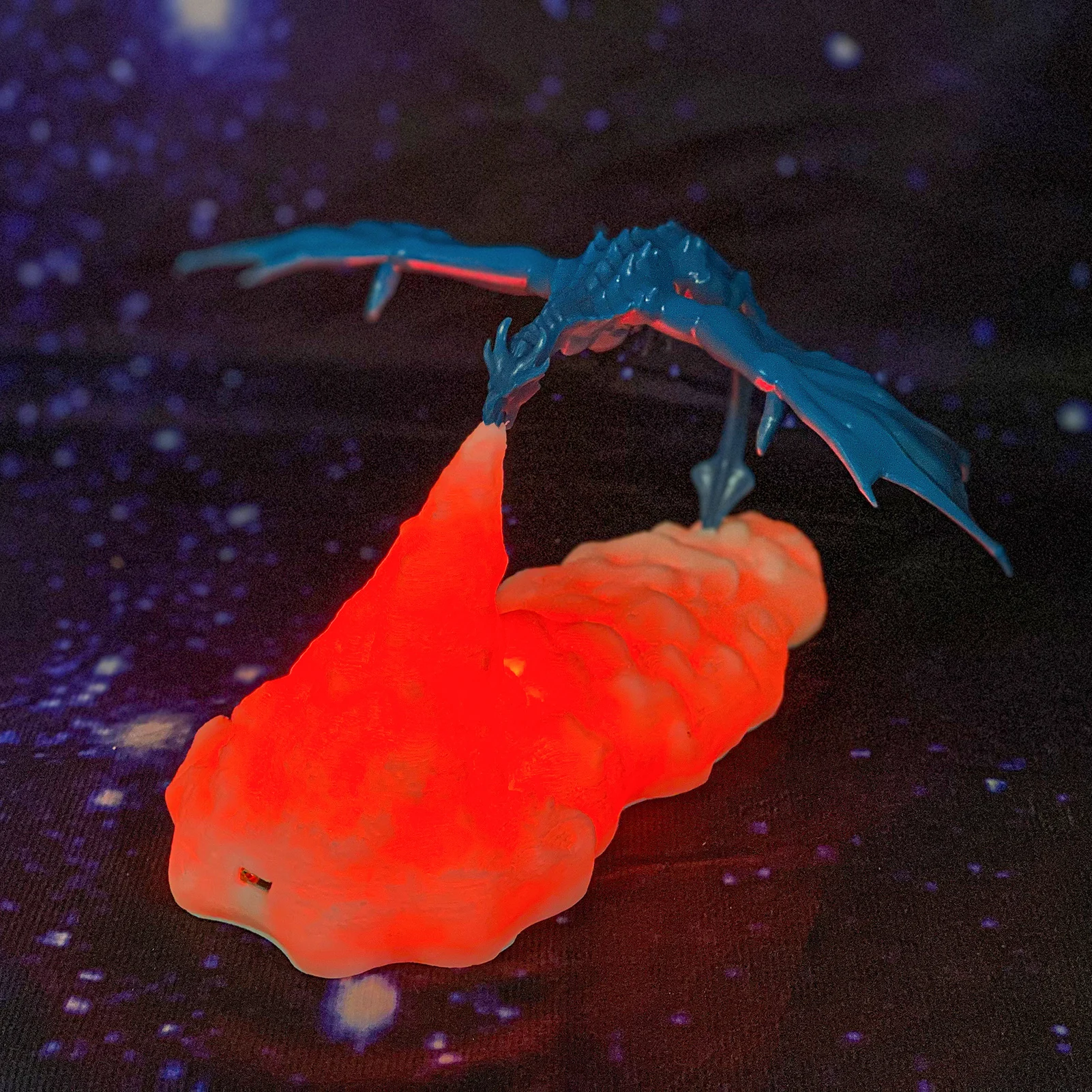 

Rechargeable 3D Print Dragon Shape Night Light LED Lamps Room Decor Kids Gift Edible And Degradable PLA Creative Night Light