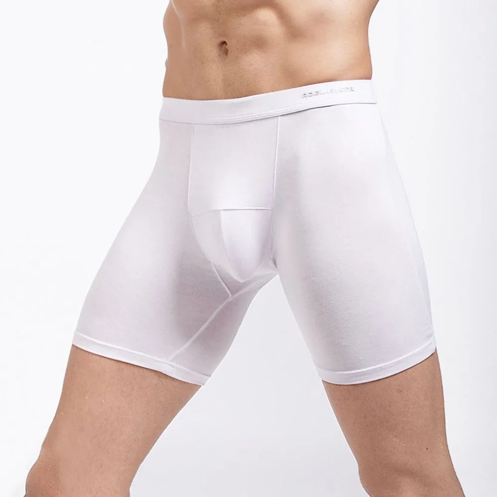 soft long boxershorts Underwear Sexy Boxer Shorts Panties Breathbale  U Convex soft and comfortable ockstrap Cotton Underpant