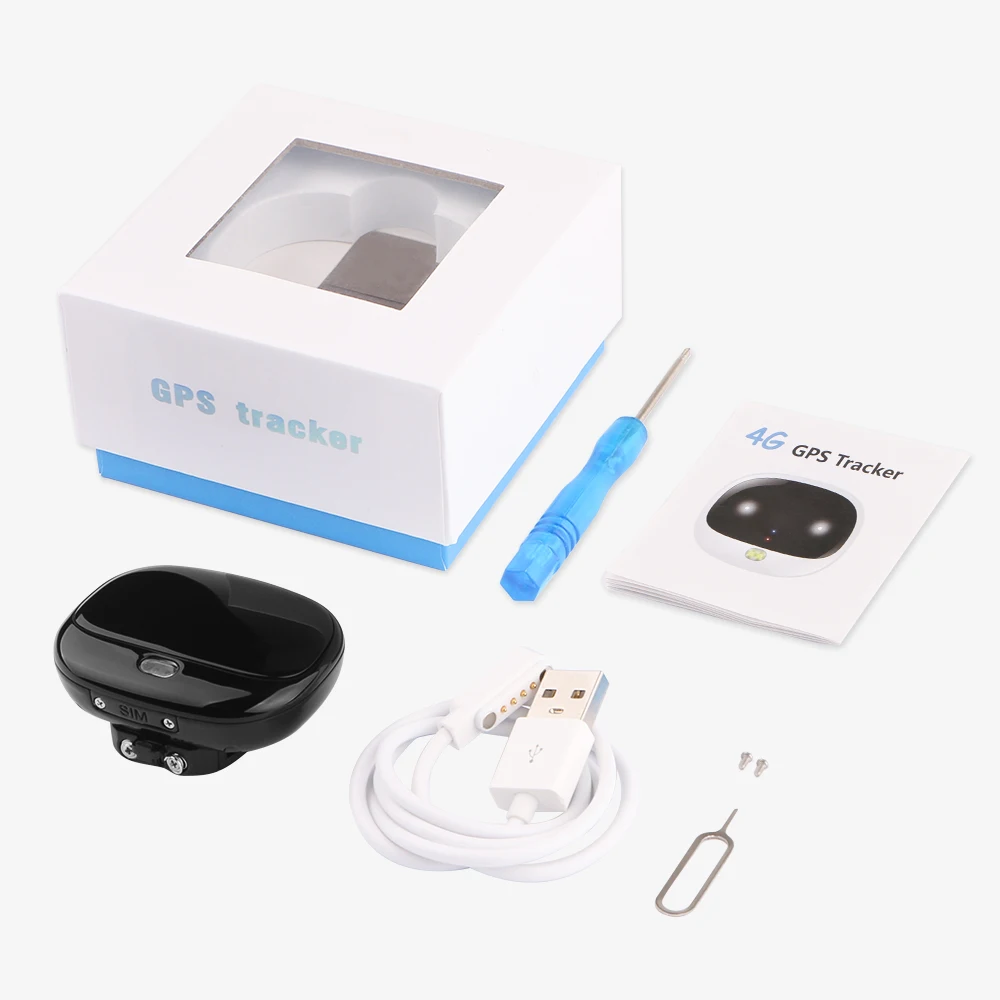 Rastreador Pet gps 4G LTE трекер долгого времени ожидания IP67 Водонепроницаемый трекер домашних животных wifi отслеживание звонка светодиодный мини gps