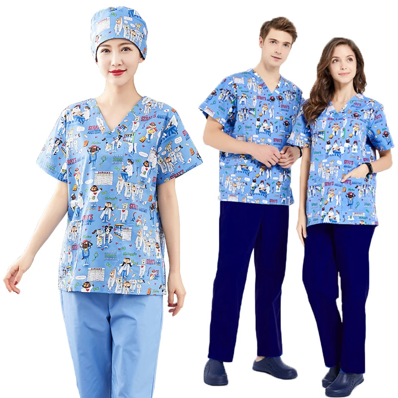 

Unisex nursing scrubs Workwear split suit women scrubs Laboratory uniform scrub uniform High temperature sterilizable clothing