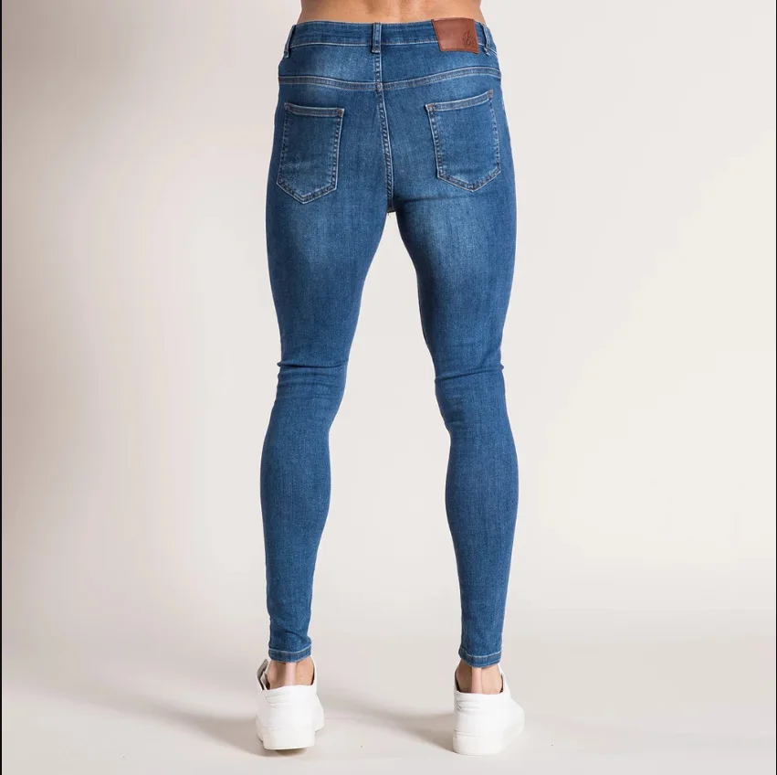 Мужские рваные джинсы для мужчин весна лето 2020 Модные узкие карандаш