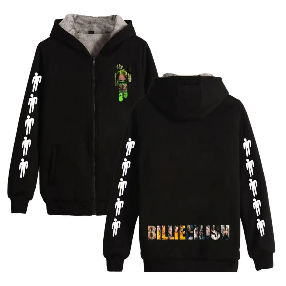 Billie Eilish модные популярные новые флисовые толстовки для детей мужчин и женщин