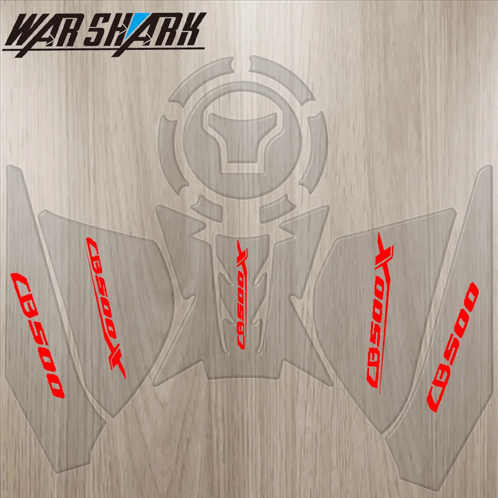 

Motorcycle 3D Fuel Tank Pad Decals Knee Scratch Protective Stickers Fits FOR HONDA CB500X CB 500X CB500 X
