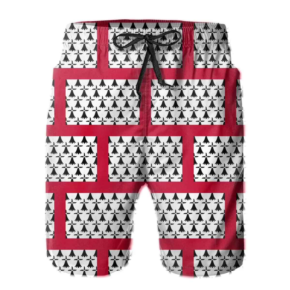 

Summer Men Causal Shorts Breathable Quick Dry Funny Flags of the regions of France Sports Flag Of Limousin Hawaii Pants