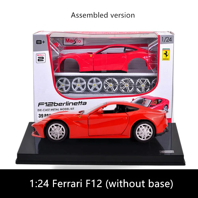 F12 Maisto 1:24 La Ferrari 8 стилей Ferrari Сборная модель автомобиля из сплава в сборе DIY игрушка инструмент Мальчик Игрушка Подарочная коллекция - Цвет: F12