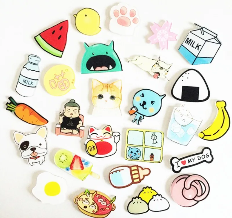 1 шт. милые Мультяшные значки на булавке Kawaii значок значки на рюкзак значки на одежду акриловые значки