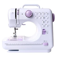 mini 12 stitches sewing machine household multifunction double thread and speed free arm electric sewing machine