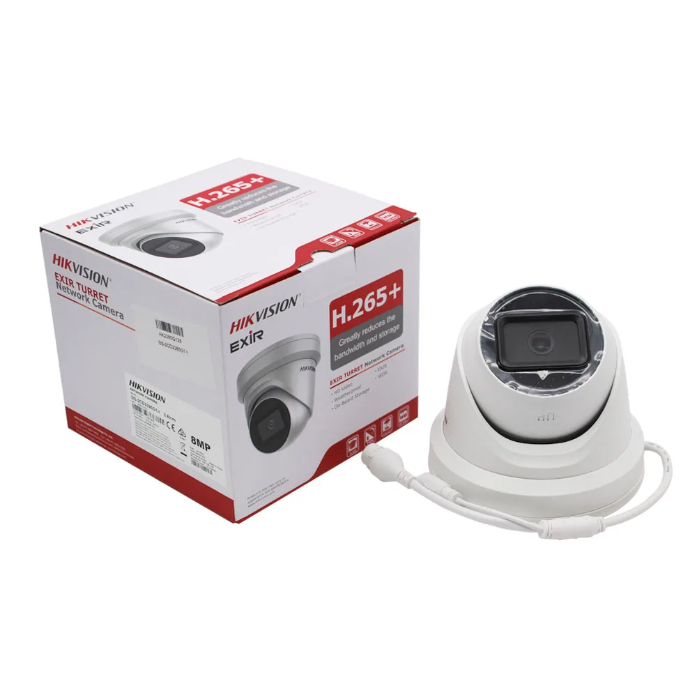 IP камера видеонаблюдения Hikvision 8 Мп POE с разъемом для SD карты|turret camera|camera with sdsecurity
