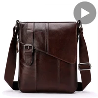 Office Business Men Shoulder Genuine Leather Bag Cross Body Crossbody Messenger Handbag Male For Small Bolsas Side Satchel 2020