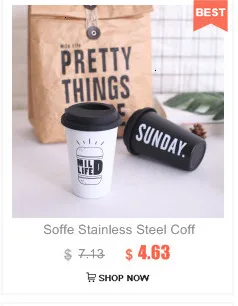 Soffe New Style Food Grade Stainless Steel Coffee Mug Cup Suitable For Office Home Anti-scalding Portable Travel Water Bottle