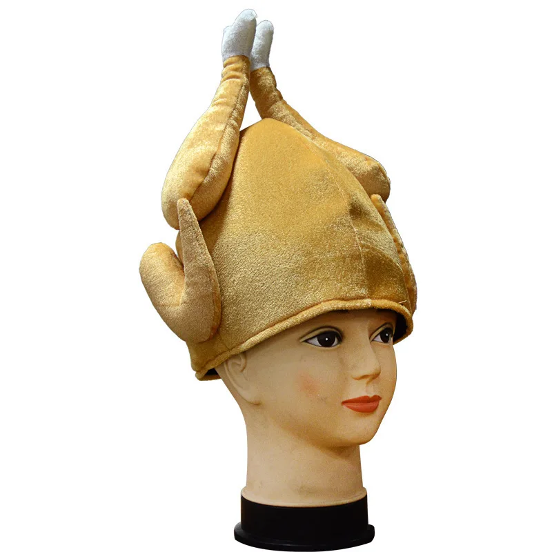 

Thanksgiving Day Animal Hat No. 1 Carnival Drumstick Hat Cartoon Children's Animal Hat Turkey Hat, Novelty Spoof Toy Wear